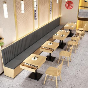 Commercial Use Double Side Restaurant Set Booth Seating Fast Food Sofa