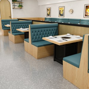 Prilagodljivi drveni stol i stolica Cafe Booth Restaurant namještaj