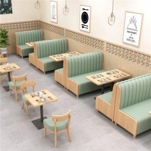 Restaurant Furniture Designs Sofa Bar Booth Kursi Dining Table Set