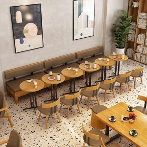 Stenda e restorantit Tavolinë dhe karrige e kombinuar divane Kafene Tea Shop