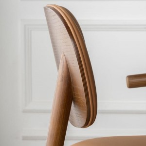 Nordic style dema mugadziri Solid Wood Arm Chair