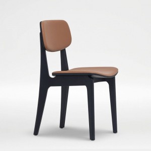 Trpezarijska stolica od drvene kože u talijanskom stilu