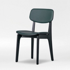 Estilo nga Italyano nga Wood Leather Dining Chair