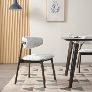 नॉर्डिक शैली राख लाकूड जेवणाची खुर्ची