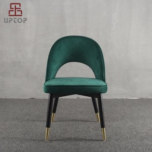 Customizable réstoran modern samet hotél chaise set