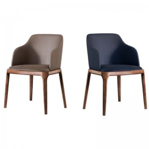 Cadeira de brazos de madeira maciza de deseño danés - Cadeira Grace