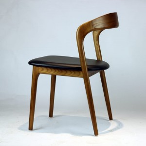 Swedish style furniture walnut ash Wood Dining Chair