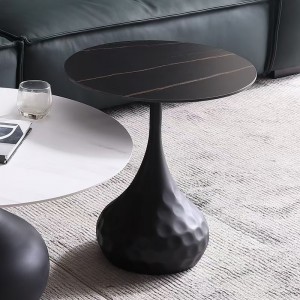 Moderne styl klein gesinterde klipblad ronde koffietafel