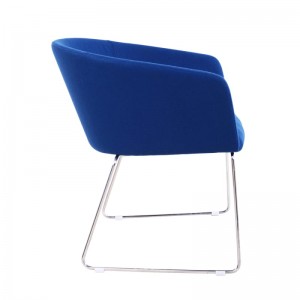 Fotelja za presvlake od plavog somota