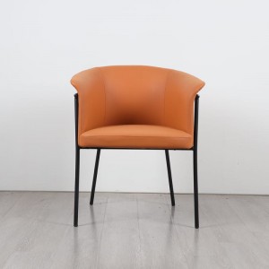 Metalen frame Leather Arm Chair