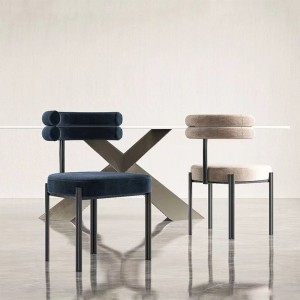 Дизайнерски тапициран трапезарен стол