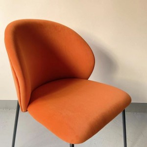 Restaurant velvet fabric Dining Chair