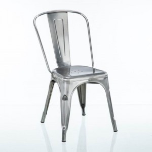 Γαλλική καρέκλα γαλβανιζέ Tolix Chair Μεταλλική πλαϊνή καρέκλα τραπεζαρίας
