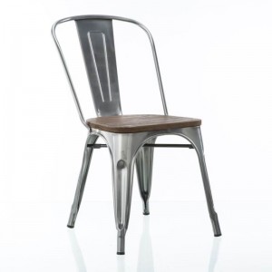 Fransî galvanîzasyona Tolix Chair Metal Side Dining Chair
