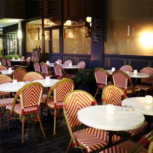restaurant Tafel en stoel Set 5-delige set rotan Eetset