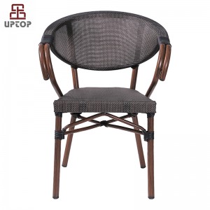 Tilpasset utendørs starbuck kaffestol, balkong, Teslin utendørs hagebord og stol