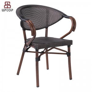 Naka-customize na panlabas na starbuck coffee chair, balkonahe, Teslin outdoor garden table at upuan