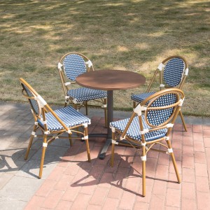 Garden Ռեստորանային հավաքածու Կահույք PE Rattan Wicker Chair