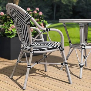 Customized outdoor rattan chair, balcony, garden table and chair