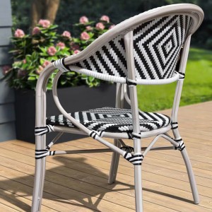 Customized outdoor rattan chair, balcony, garden table and chair