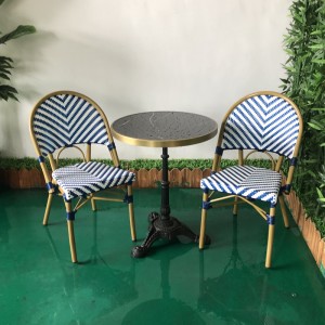 Table et chaise de loisirs en rotin, ensemble de Table de balcon, meubles de jardin