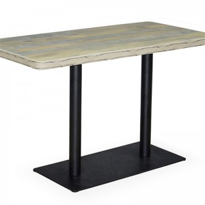 HPL laminate 120*60*75 restaurant table for 4 people