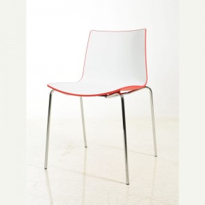 3D ruvara Dhizaini Plastic chigaro Chrome simbi Chair