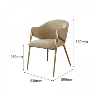 High Grade Luxary Fabric Arm Chair