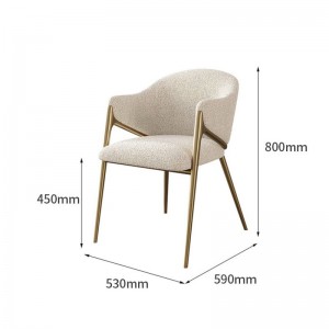 Héich Qualitéit Luxary Stoff Arm Chair