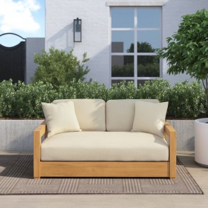 Garden Leisure Teak Wood Footstool Outdoor Leisure Sofa
