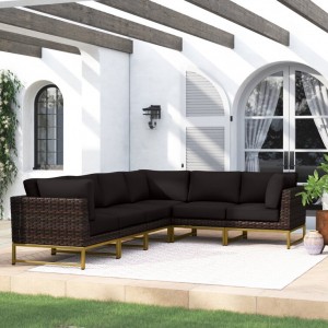 Kanpoko PE Rattan Zumezko altzariak Hotel Patio Garden Sofa Set