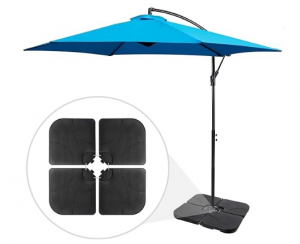 A base do guarda-chuva é fácil de preencher e à prova de vazamentos