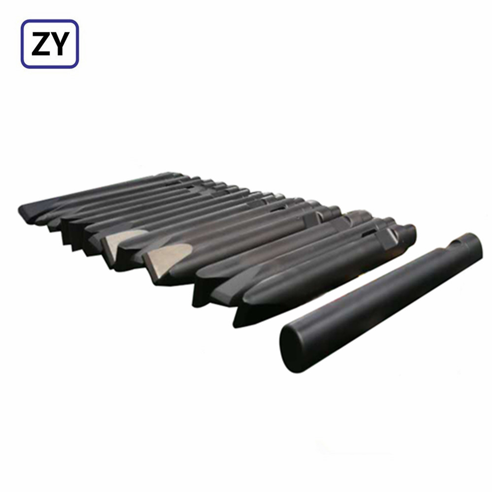 New Arrival China 68mm Chisel Hydraulic Hammer - Digger Parts Rock Breaker Moil Points, Breaker Chisel – Zhongye