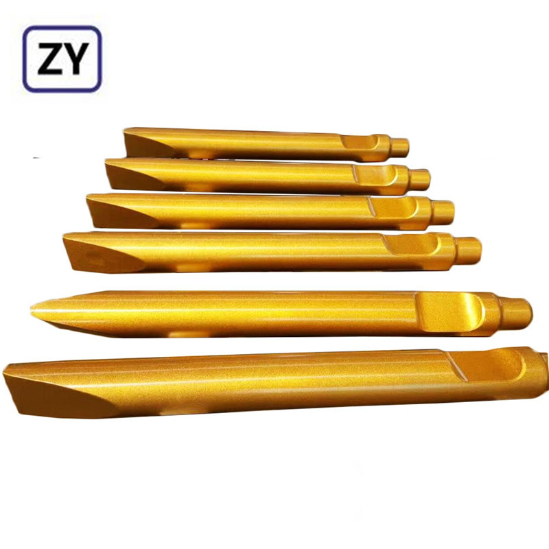 Leading Manufacturer for Rubber Diaphragm - Furukawa Hb10g/15g/20g/30g/40g Hydraulic Breaker Spare Parts Wedge Chisels for 140mm Diameter Rock and Stone Breaker Hammer – Zhongye