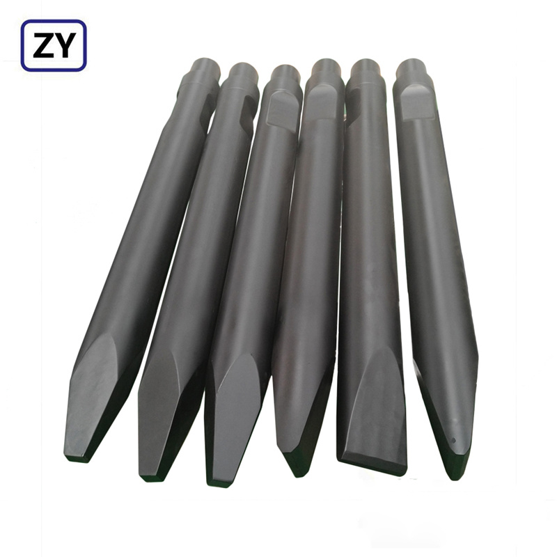 Leading Manufacturer for Rubber Diaphragm - Furukawa Hb10g/15g/20g/30g/40g Hydraulic Breaker Spare Parts Wedge Chisels for 140mm Diameter Rock and Stone Breaker Hammer – Zhongye